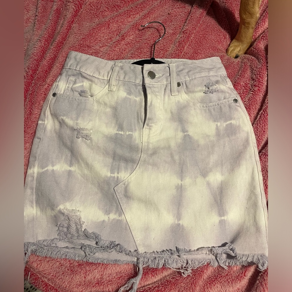PTCL Sz 26 Nordstrom mini skirt lavender & white